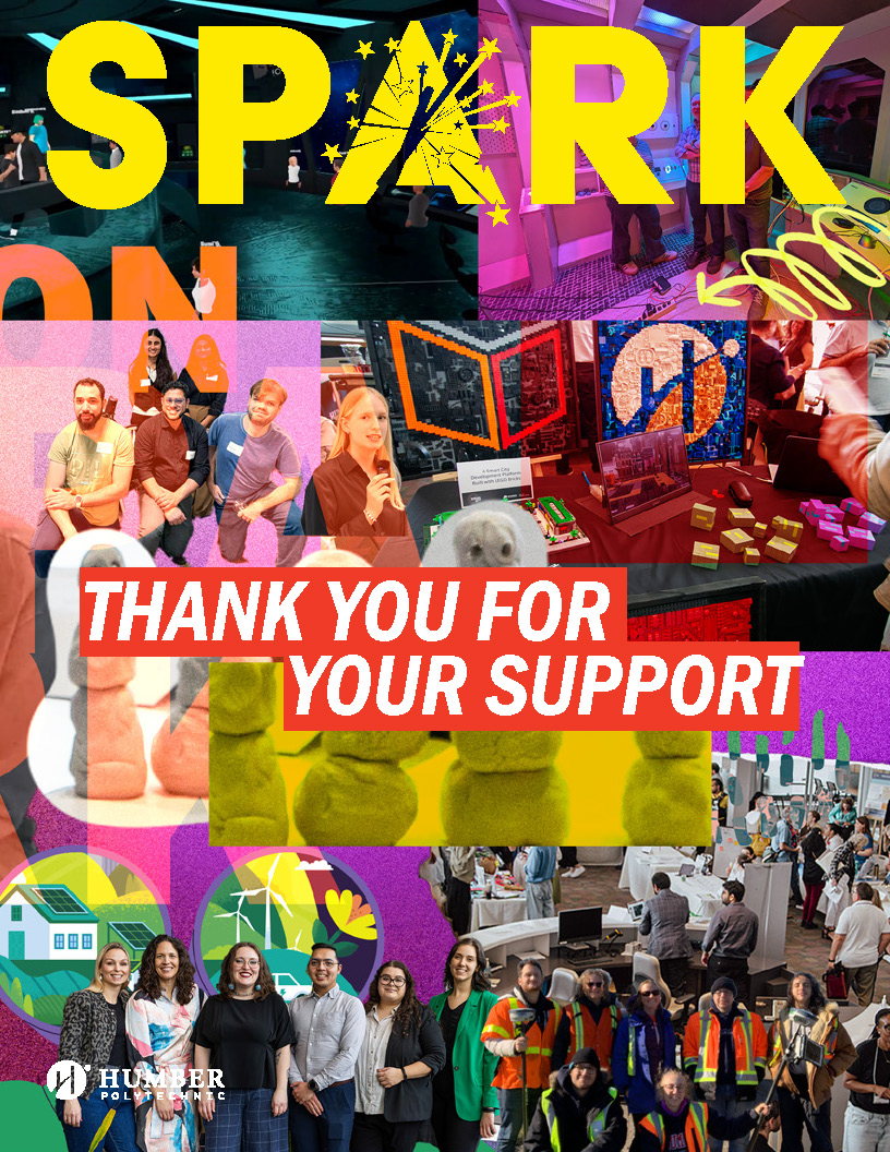 Headline on the cover of SPARK 15 that reads "Thank You For Your Support"